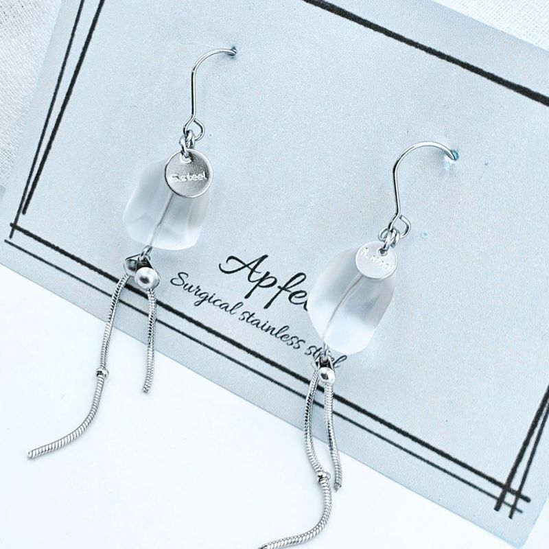 すりガラスビーズ 選べるカラー 3色 作品例