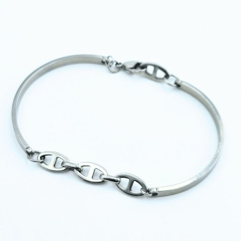 ハーフ バングル 両穴 3.5mm シルバー 作品例