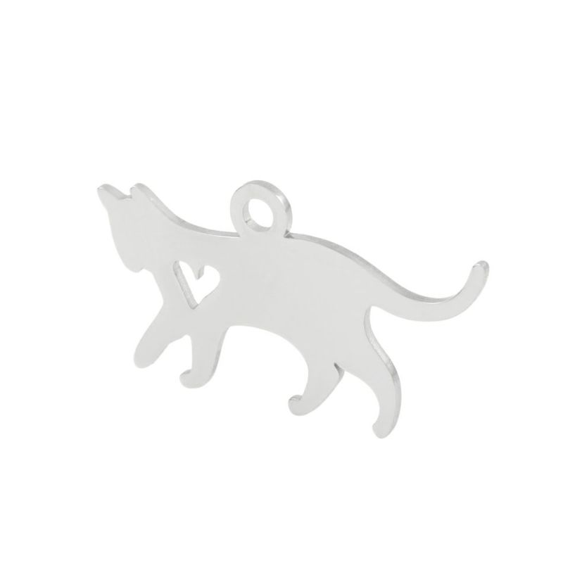 ネコ チャーム 1 選べる カラー 個数 ゴールド シルバー ねこ モチーフ