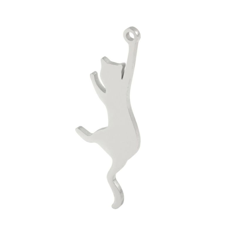 ネコ チャーム 2 選べる カラー 個数 ゴールド シルバー ねこ モチーフ