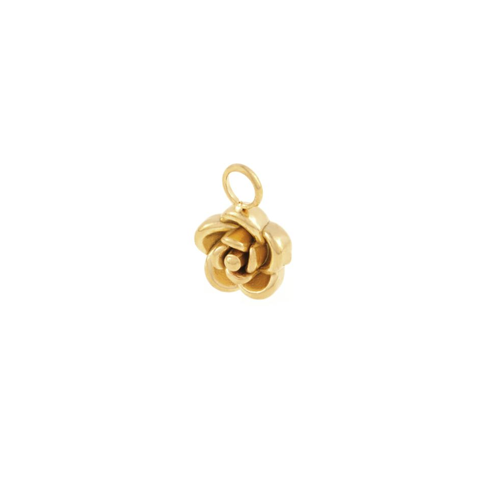 薔薇 メタル チャーム * 小 * ぷっくり 立体 