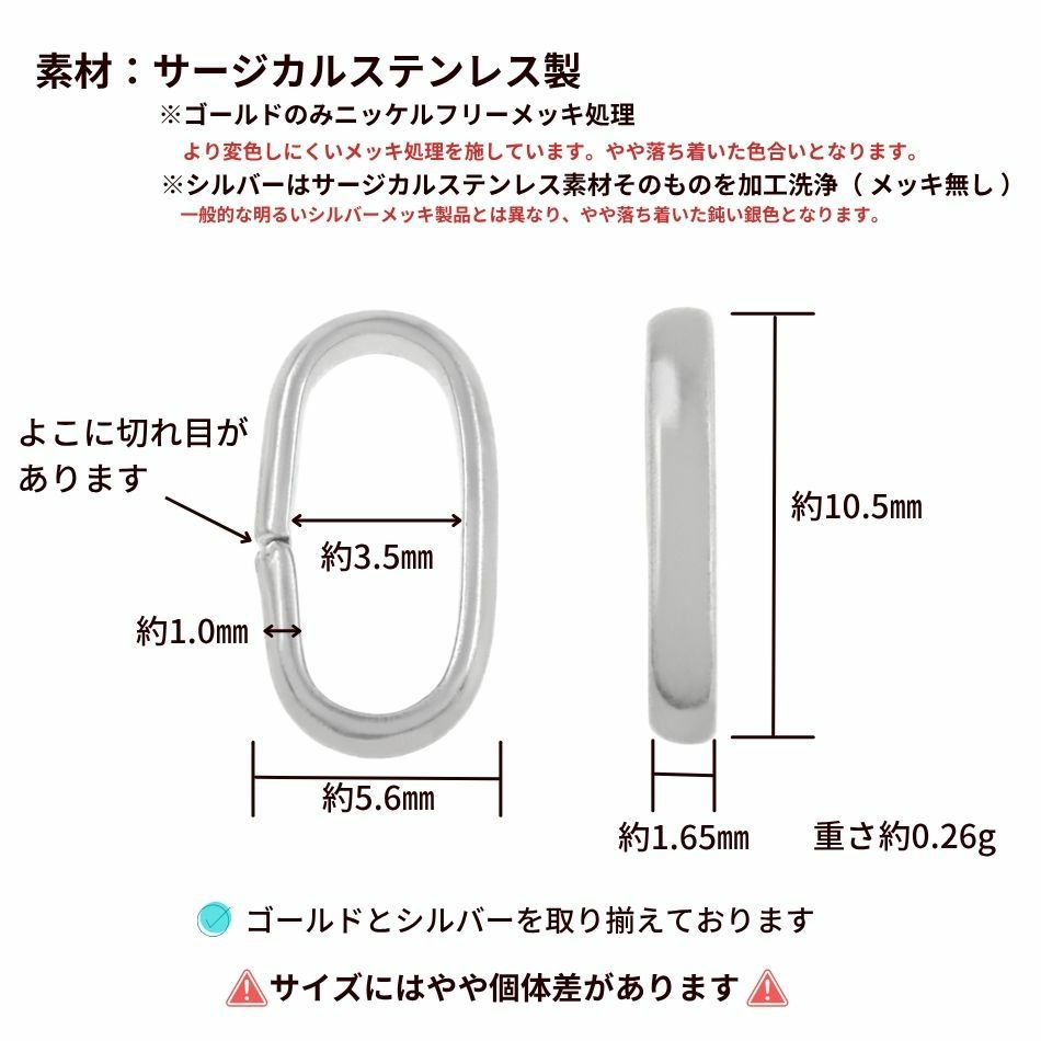 小判 カン 10mm サイズ詳細