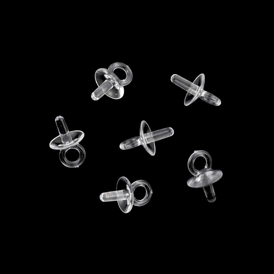 [ 樹脂 ] 【  差し込み 】 ヒートン クリア