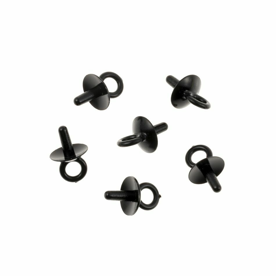 [ 樹脂 ] 【  差し込み 】 ヒートン ブラック