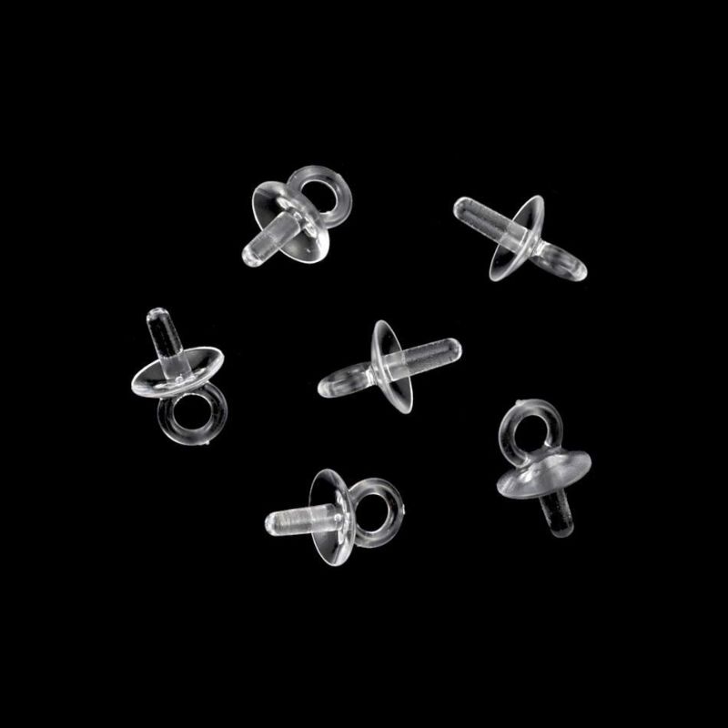 [ 樹脂 ] 【  差し込み 】 ヒートン クリア