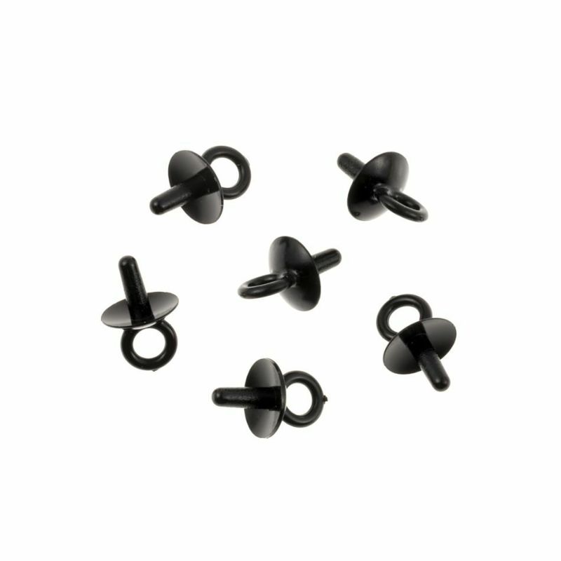 [ 樹脂 ] 【  差し込み 】 ヒートン ブラック