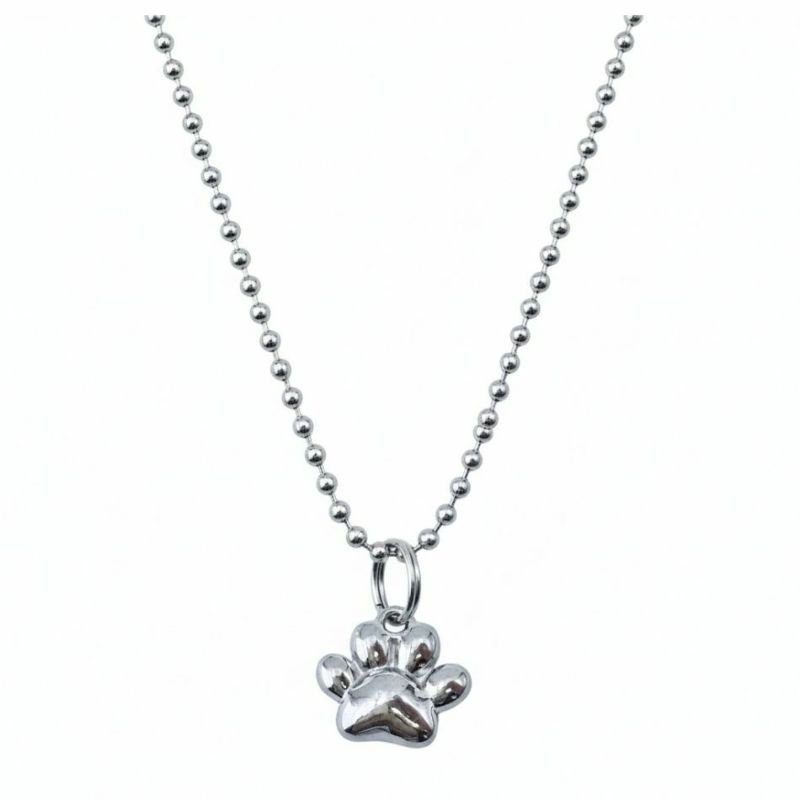 ぷっくり 肉球 チャーム [ 銀 シルバー ] 作品例