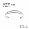 シルバー リング  S925 3.  Wライン  ［ 銀 シルバー ］