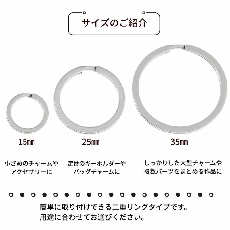 キーリングサイズ紹介