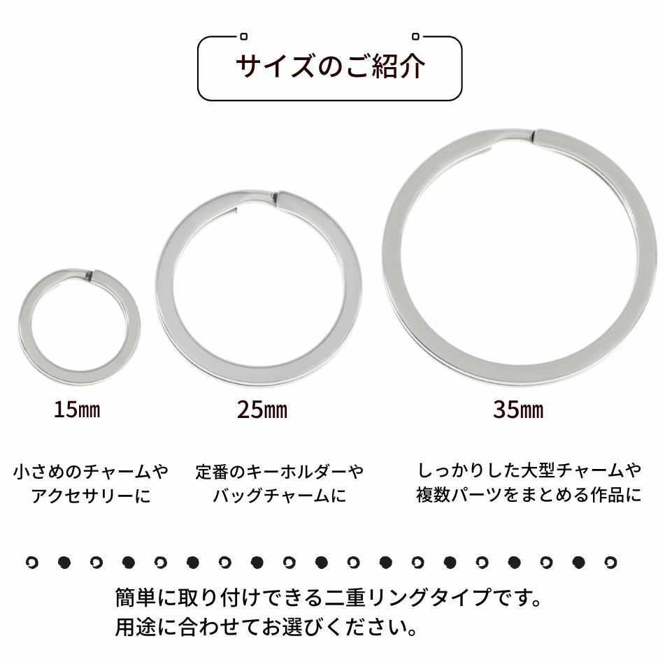 キーリングサイズ紹介