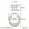 シルバー イヤーカフ  S925 ワイドライン 三連 シルバー サイズ詳細